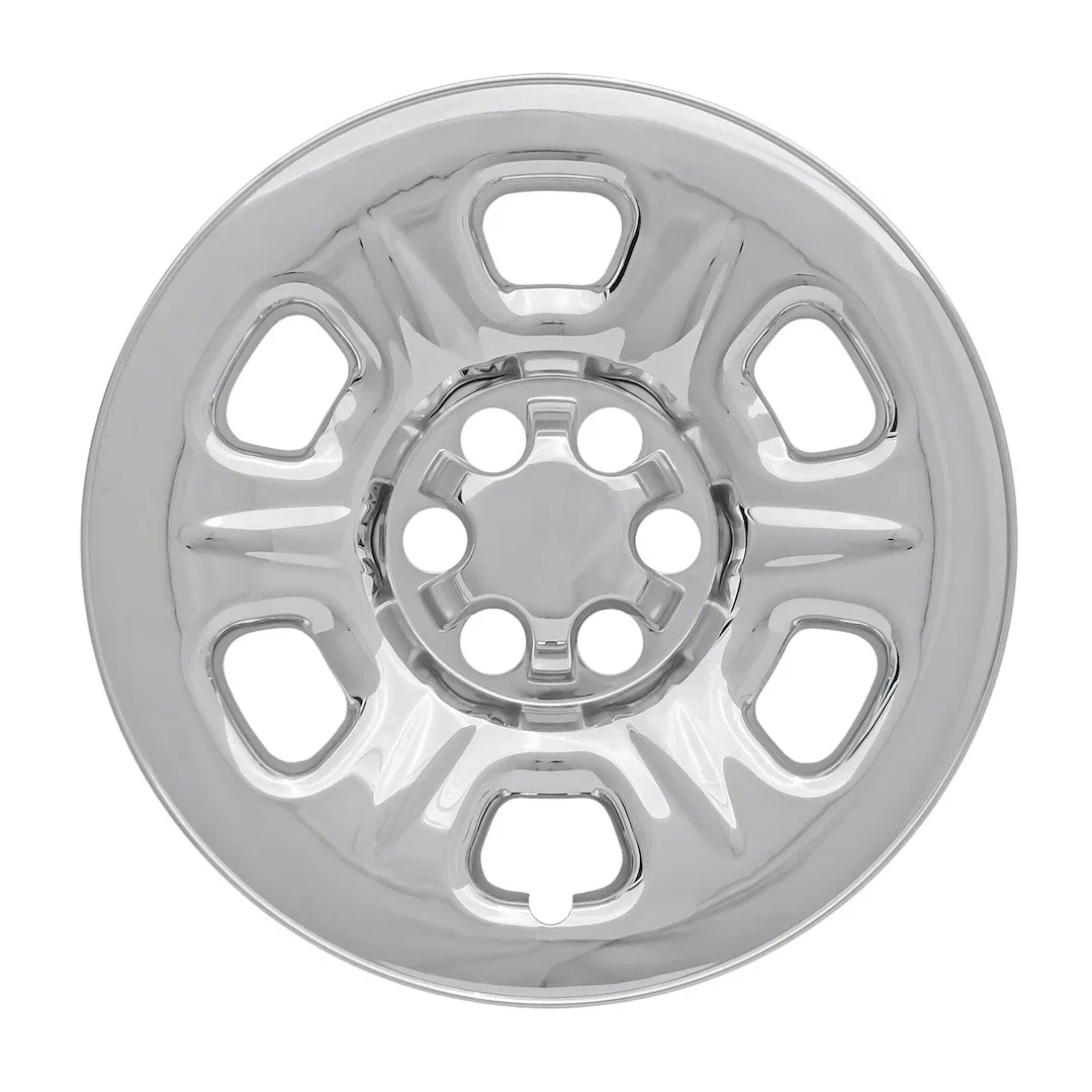 IWCIMP71X – COAST2COAST Wheel Skin, 15 Inch 6 Raised Dimpled Spokes Snap-On Plated Chrome ABS Plastic Set Of 4